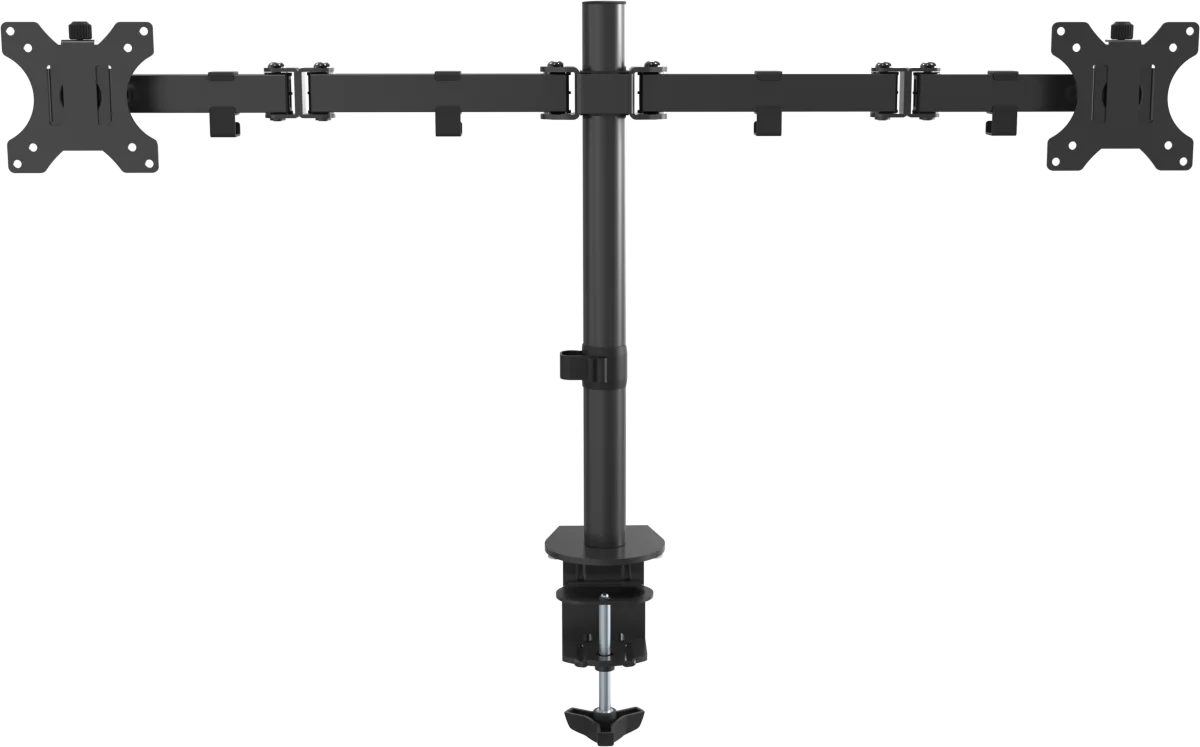 Vision VFM-DP2B Monitor Desk Post Mount – Matt Black - Image 2