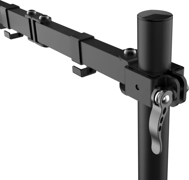 Vision VFM-DP2B Monitor Desk Post Mount – Matt Black