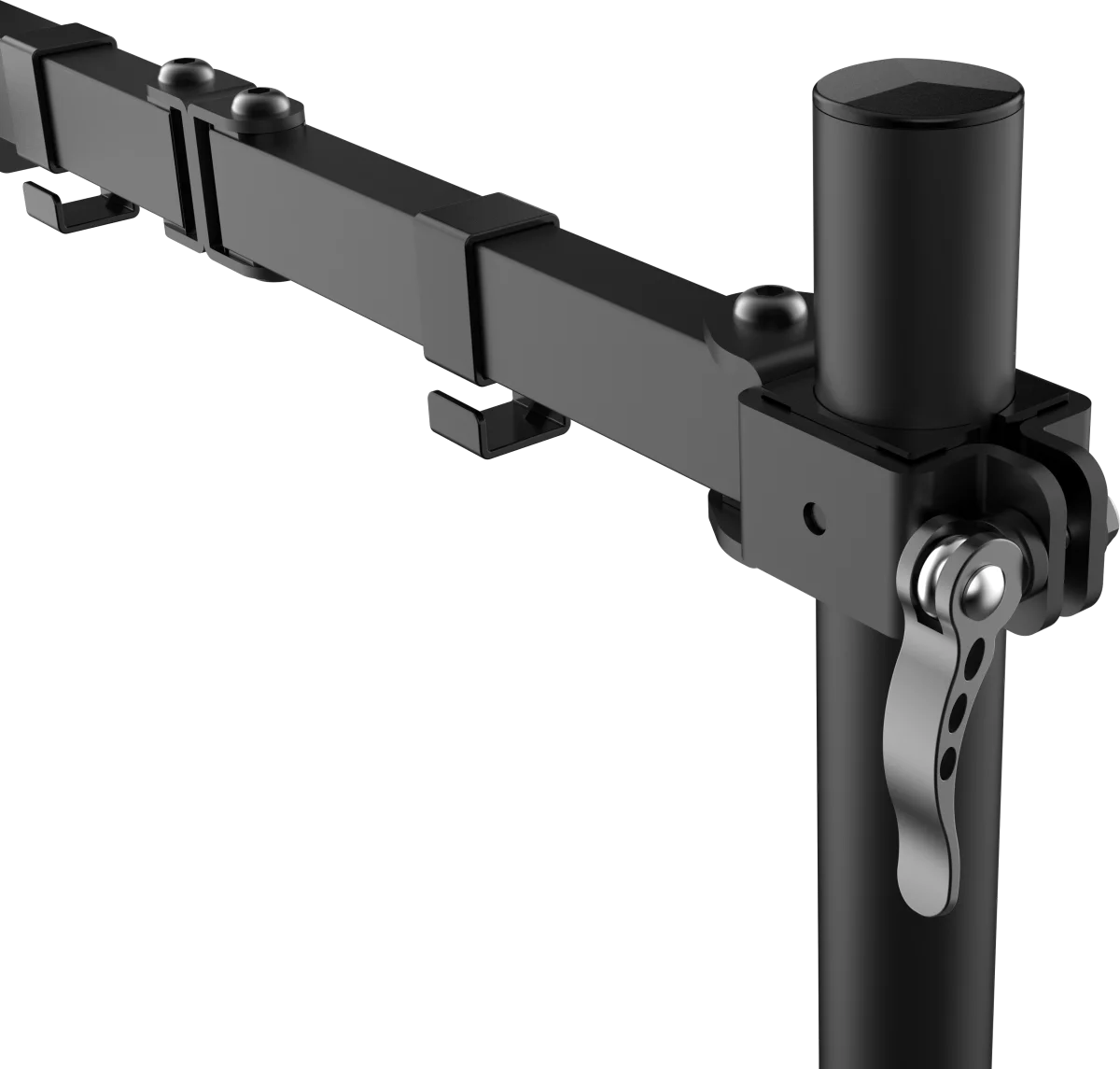 Vision VFM-DP2B Monitor Desk Post Mount – Matt Black