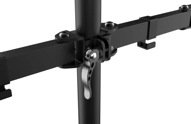 Vision VFM-DPD2B Dual Monitor Desk Post Mount – Matt Black